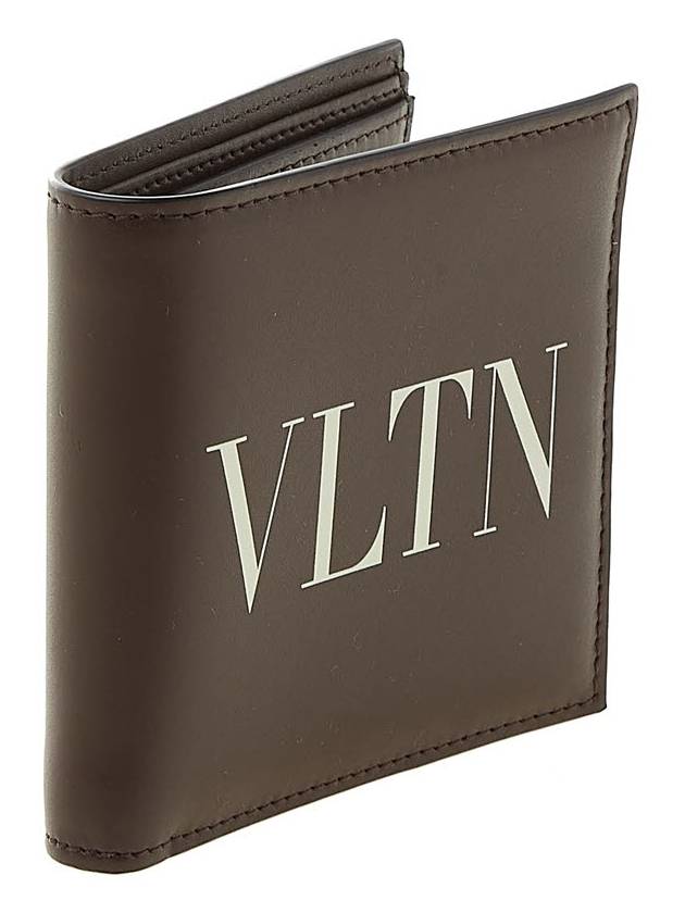 VLTN Logo Half Wallet Brown - VALENTINO - BALAAN 3