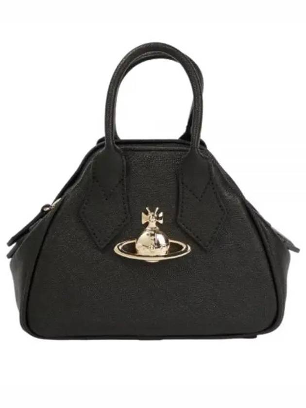 ORB Plaque Small Tote Bag Black - VIVIENNE WESTWOOD - BALAAN 2