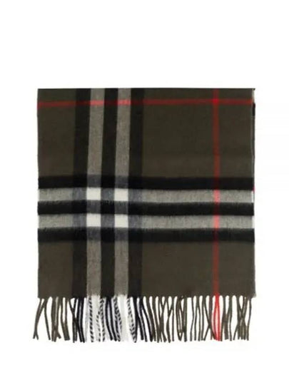 Check Cashmere Scarf Green - BURBERRY - BALAAN 2