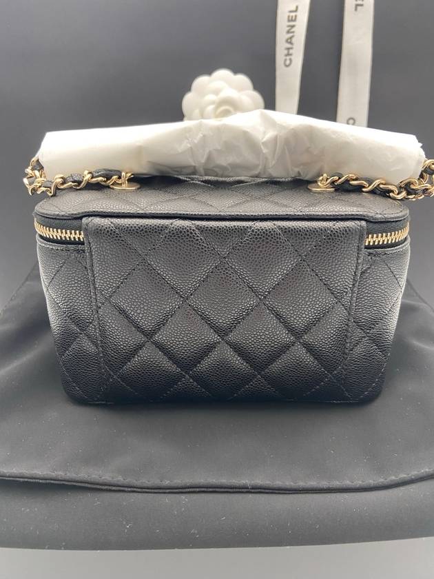 Classic Caviar Vanity Cross Bag Gold Plated Black - CHANEL - BALAAN 5