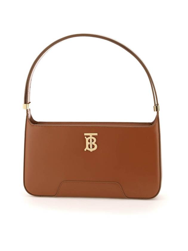 Leather TB Shoulder Bag Brown - BURBERRY - BALAAN 1