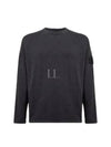 Shadow Project Crewneck Light Cotton Knit Top Charcoal - STONE ISLAND - BALAAN 2