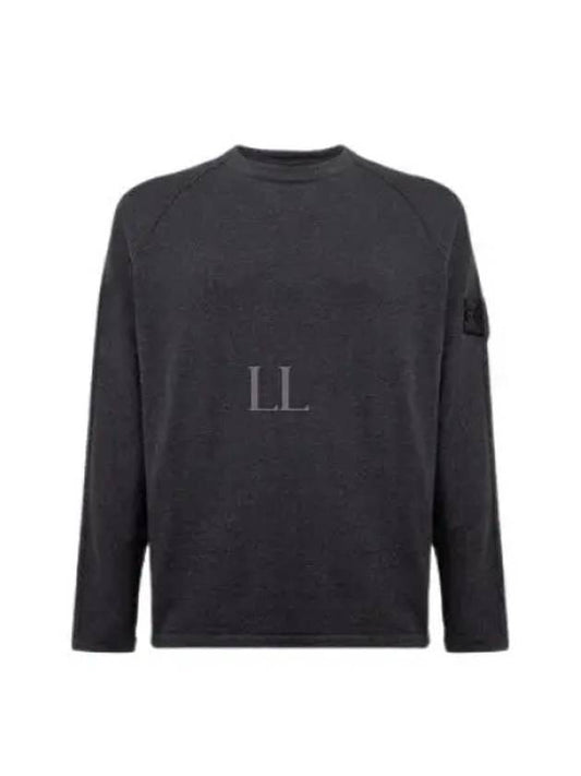 Shadow Project Crewneck Light Cotton Knit Top Charcoal - STONE ISLAND - BALAAN 2