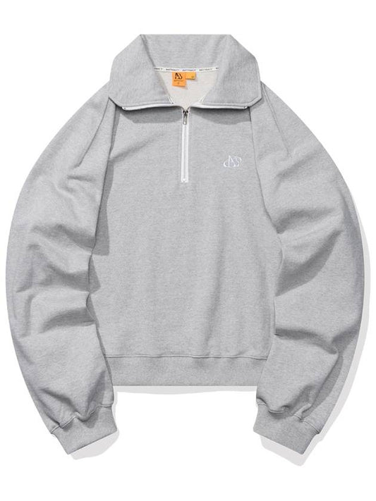 Crop half zip-upgray - BATTRACT - BALAAN 1