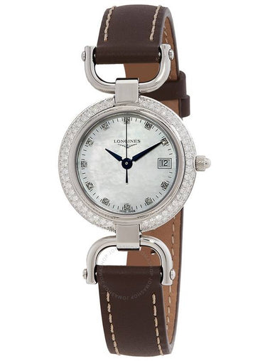 Longines Equestrian Quartz Diamond White Mother of Pearl Dial Ladies Watch L6.130.0.89.2 - LONGINES - BALAAN 1