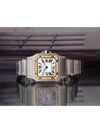 Santos Women s Square Combi Band Diamond Watch - CARTIER - BALAAN 10