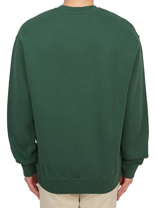 Tonal Fox Head Patch Sweatshirt Green - MAISON KITSUNE - BALAAN 5