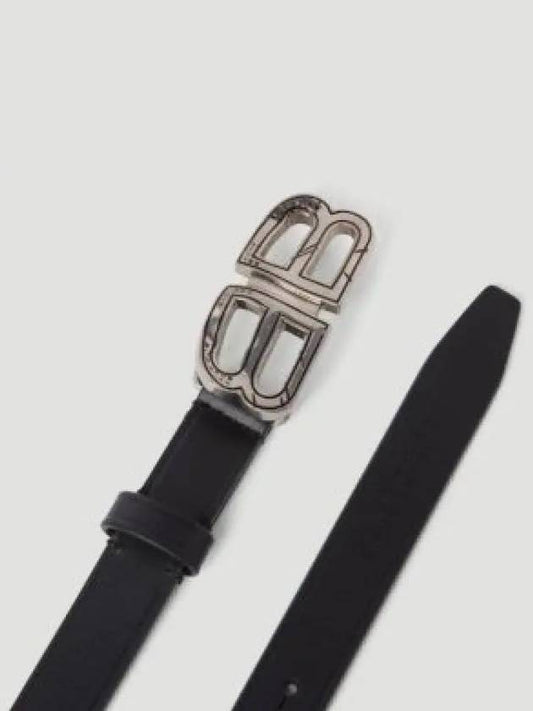 BB Crush Leather Belt Black - BALENCIAGA - BALAAN 2