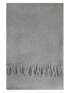 Signature Embroidered Logo Wool Muffler Grey - A.P.C. - BALAAN 2