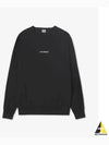 Light Fleece Logo Sweatshirt Black - CP COMPANY - BALAAN 2