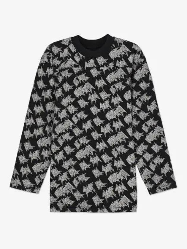 All over print long sleeve t shirt black 06T014BLACK - ERL - BALAAN 1