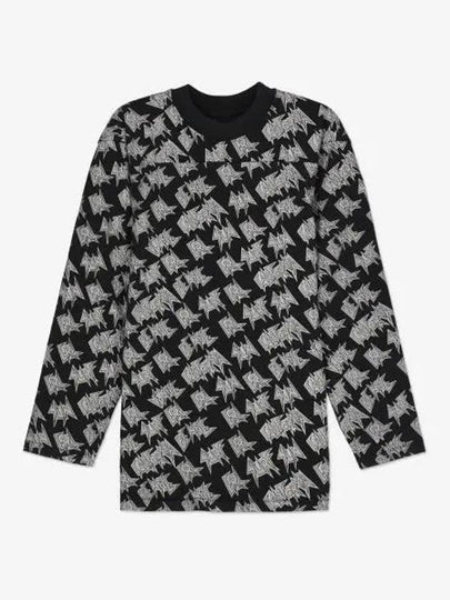 All over print long sleeve t shirt black 06T014BLACK - ERL - BALAAN 1