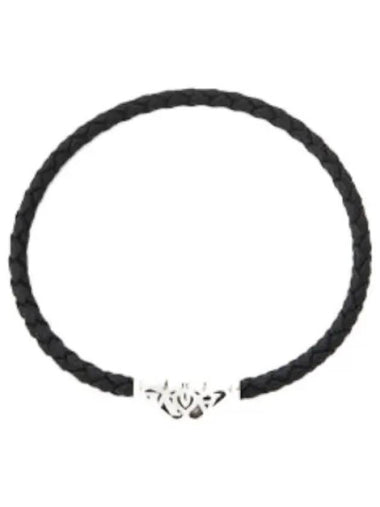 Seal logo leather bracelet - ALEXANDER MCQUEEN - BALAAN 1