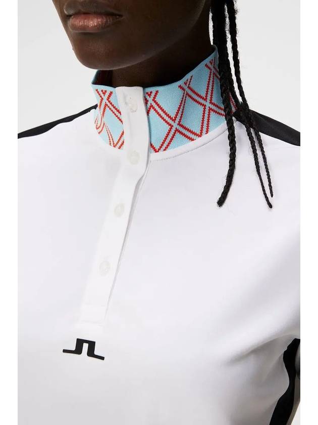 Women's Pip Polo Shirt White - J.LINDEBERG - BALAAN 7