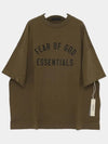 Short Sleeve T Shirt 125BT244194F OLIVE - FEAR OF GOD - BALAAN 4