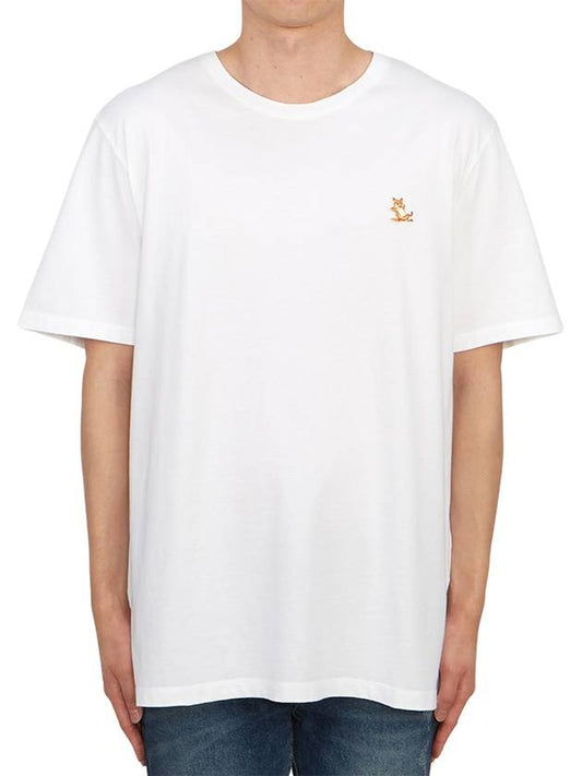 Chillax Fox Patch Regular Short Sleeve T-Shirt White - MAISON KITSUNE - BALAAN 2