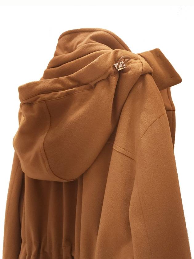 Women's Cashmere Hooded Safari Padding Camel FAM937 E01M - LORO PIANA - BALAAN 3