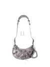 Metallic Le Cagol XS Lambskin Shoulder Bag Silver - BALENCIAGA - BALAAN 2