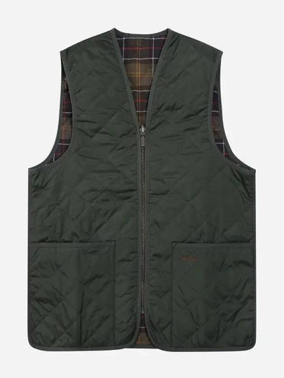 Quilted Waistcoat Zip In Liner Vest Olive - BARBOUR - BALAAN 2