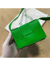 Intrecciato Cassette Small Cross Bag Green - BOTTEGA VENETA - BALAAN 3