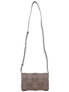 Cassette Intrecciato Small Cross Bag Taupe - BOTTEGA VENETA - BALAAN 4