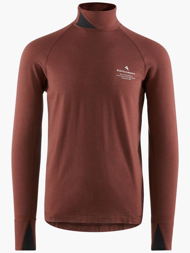 Men's Fafne Turtleneck Long Sleeve T-Shirt Merlot - KLATTERMUSEN - BALAAN 2