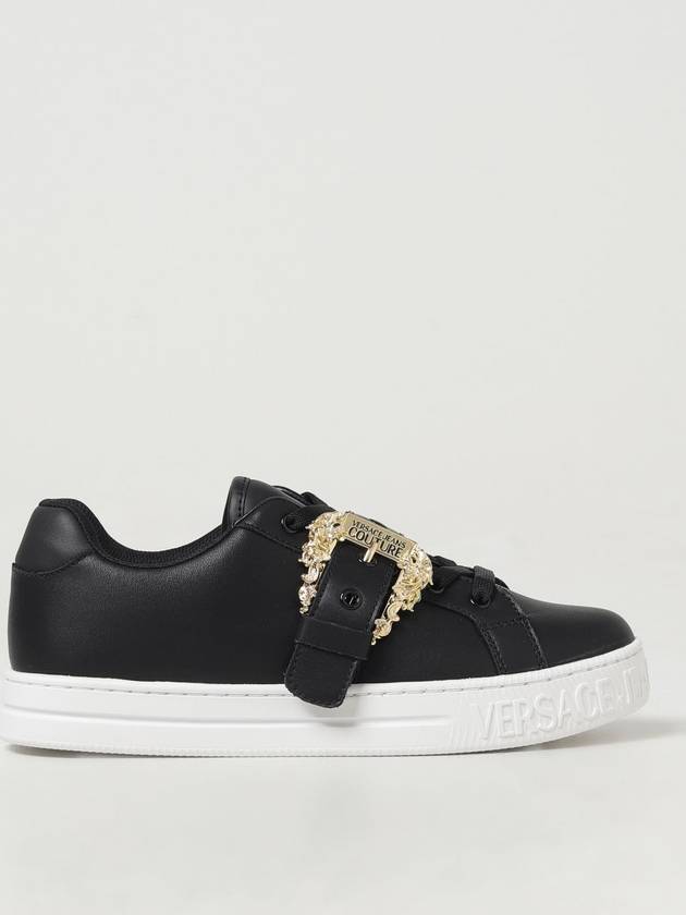 Sneakers Versace Jeans Couture in pelle con fibbia Baroque - VERSACE - BALAAN 1