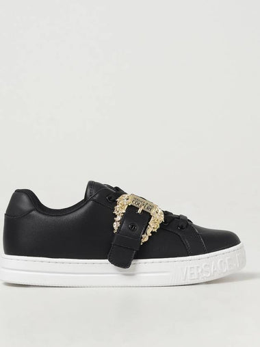 Sneakers Versace Jeans Couture in pelle con fibbia Baroque - VERSACE - BALAAN 1