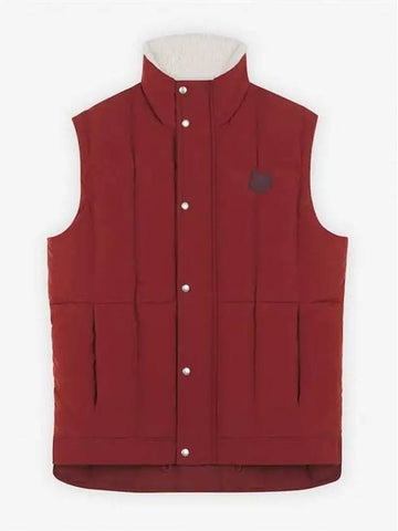 M02203WQ4032 FLEECE COLLAR SLEEVELESS PUFFER - MAISON KITSUNE - BALAAN 1