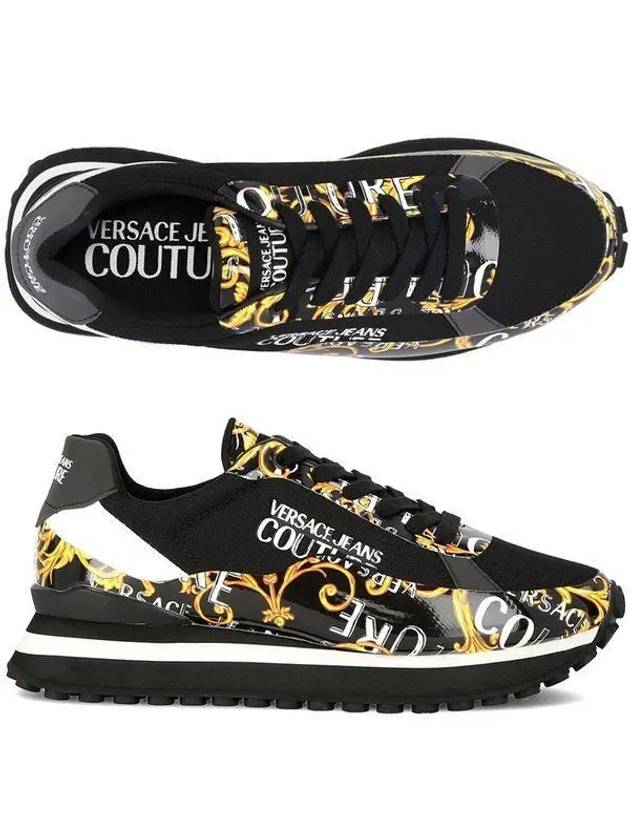 Jean Couture 76YA3SE1 ZS658 G89 Mesh Baroque Men's Low Top Sneakers 992608 - VERSACE - BALAAN 1