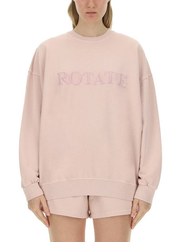 Rotate Birger Christensen Sweatshirt With Logo - ROTATE - BALAAN 1