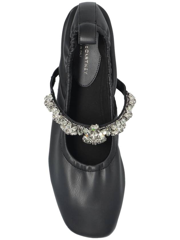 Stella McCartney Ballet Flats Elsa With Crystal Strap, Women's, Black - STELLA MCCARTNEY - BALAAN 6