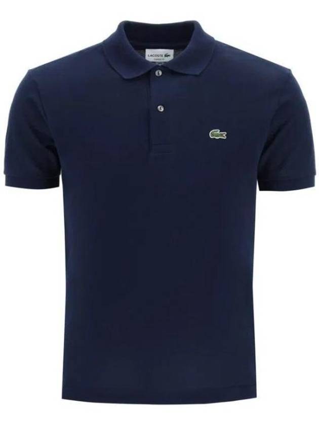 Men’s Regular Fit Pima Cotton Polo Shirt Navy - LACOSTE - BALAAN 2