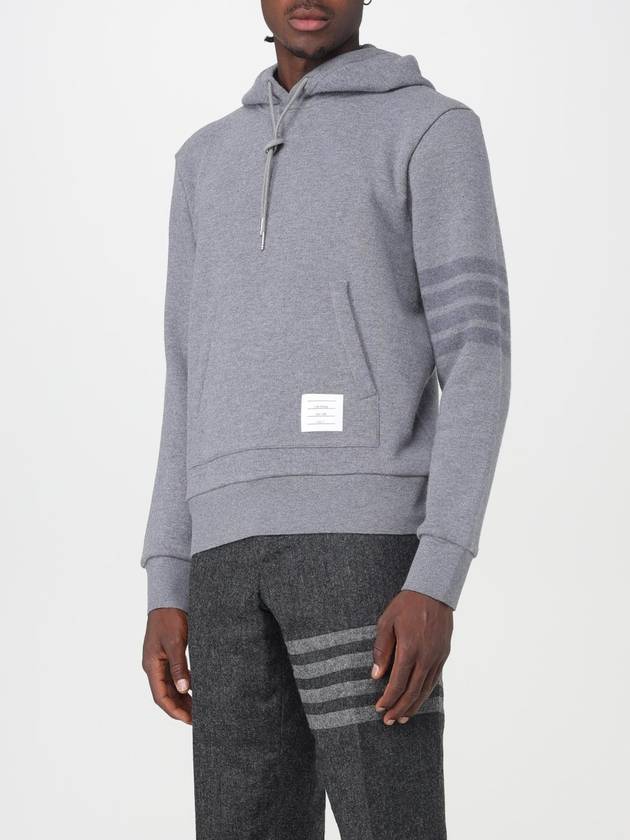 4 Bar Stripe Hoodie Grey - THOM BROWNE - BALAAN 5