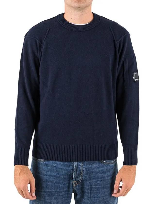 Sea Island Lens Knit Top Navy - CP COMPANY - BALAAN 2