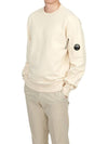 Diagonal Raised Fleece Sweatshirt Beige - CP COMPANY - BALAAN 6