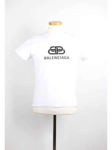 BB logo slim fit short sleeve S - BALENCIAGA - BALAAN 1