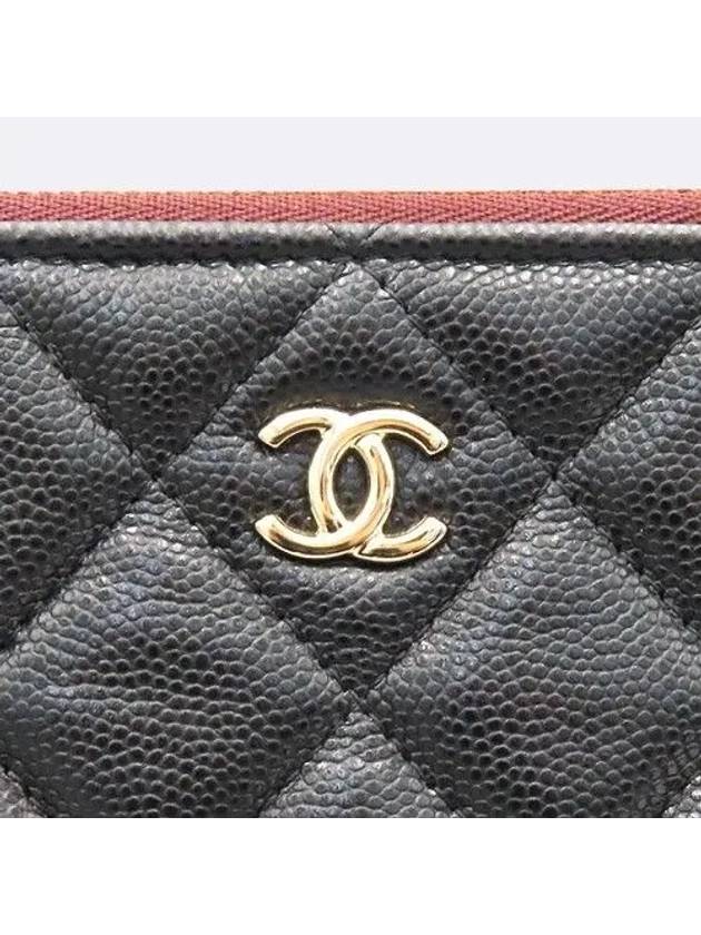 A82552 Black Caviar Classic Large CC Gold Logo Clutch - CHANEL - BALAAN 4