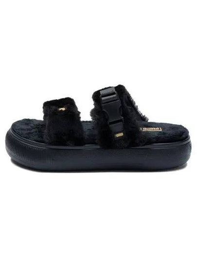 Suede Mayu Women s Fur Sandals Black Gold 387243 05 - PUMA - BALAAN 2