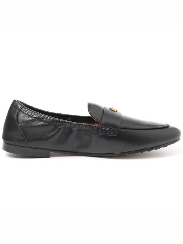 Ballet Double T Napa Leather Loafers Black - TORY BURCH - BALAAN 4