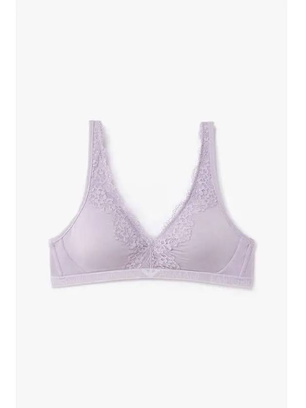 UNDERWEAR Women s Flower Embroidery Remove Bralette Bra Violet - EMPORIO ARMANI - BALAAN 1