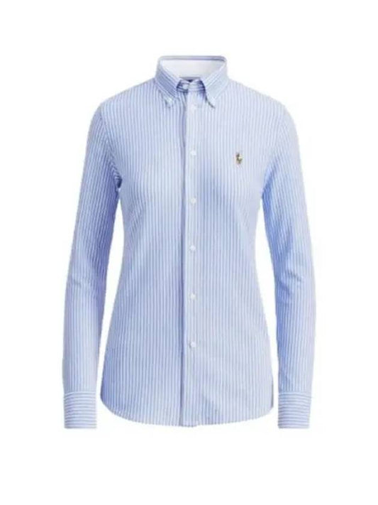 Striped Oxford Shirt Blue - POLO RALPH LAUREN - BALAAN 2