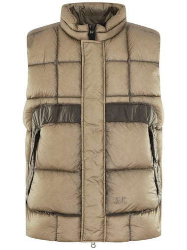 D.D Shell Down Vest Beige - CP COMPANY - BALAAN 1