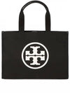 Ella Canvas Large Tote Bag Black - TORY BURCH - BALAAN 2