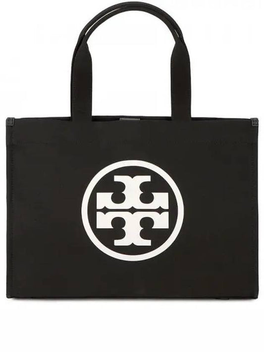 Ella Canvas Large Tote Bag Black - TORY BURCH - BALAAN 2