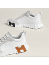 Bouncing Sneakers Calfskin Suede Goatskin Blanc - HERMES - BALAAN 6