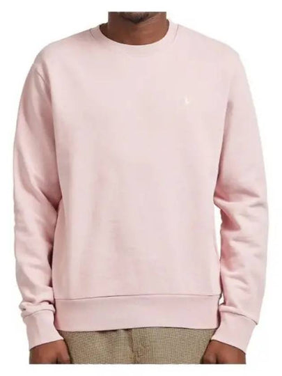 Embroidered Pony Logo Crew Neck Cotton Sweatshirt Pink - POLO RALPH LAUREN - BALAAN 2