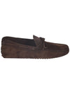 Men's Gommino Suede Driving Shoes Brown - TOD'S - BALAAN 1