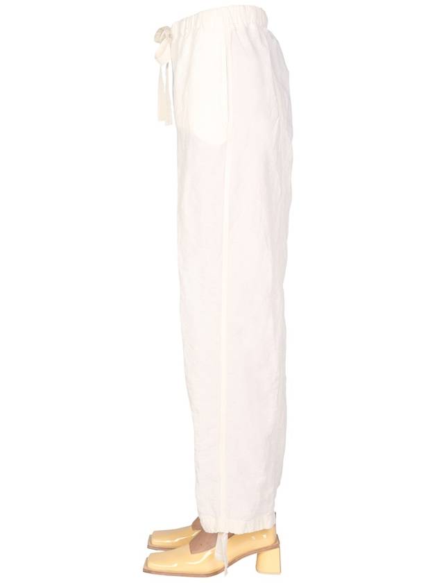 Women's Straight Pants White - JIL SANDER - BALAAN 4