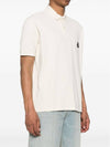 Afko Logo Cotton Polo Shirt Ecru - ISABEL MARANT - BALAAN 4